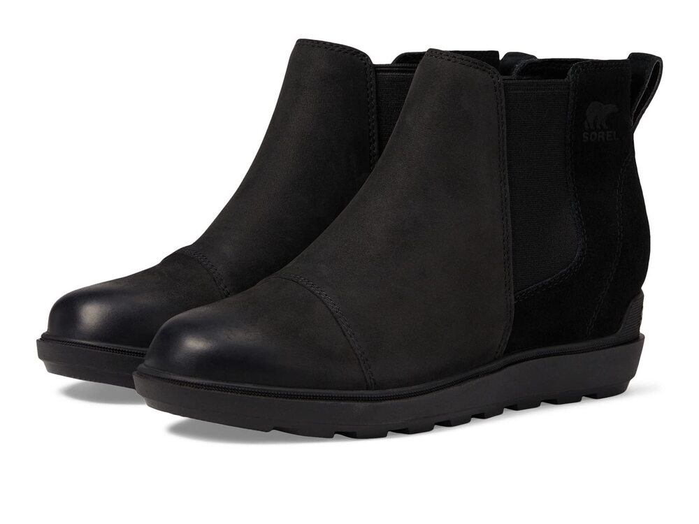 Sorel Evie™ II Chelsea Black/Sea Salt 8.5 B (M)